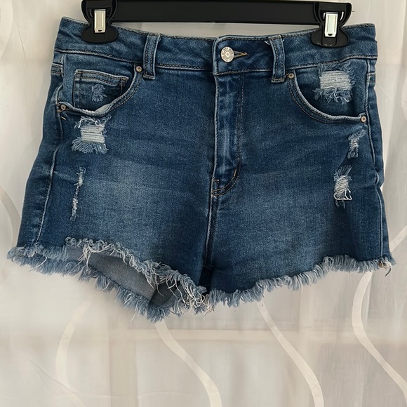 Wax Jeans Distressed Shorts, Size Medium - Picture 1 of 5